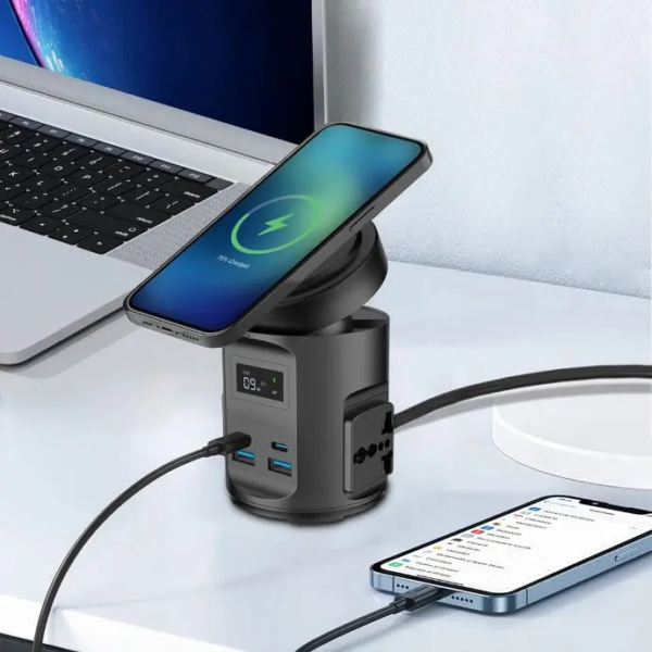 POWEROLOGY PWCUQC014 Magsafe Power Hub USB-C Power Delivery And USB-A QC 3.0
