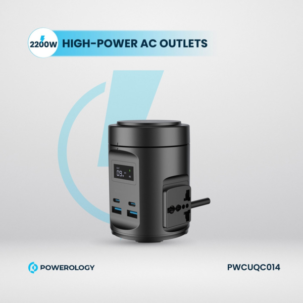 POWEROLOGY PWCUQC014 Magsafe Power Hub USB-C Power Delivery And USB-A QC 3.0