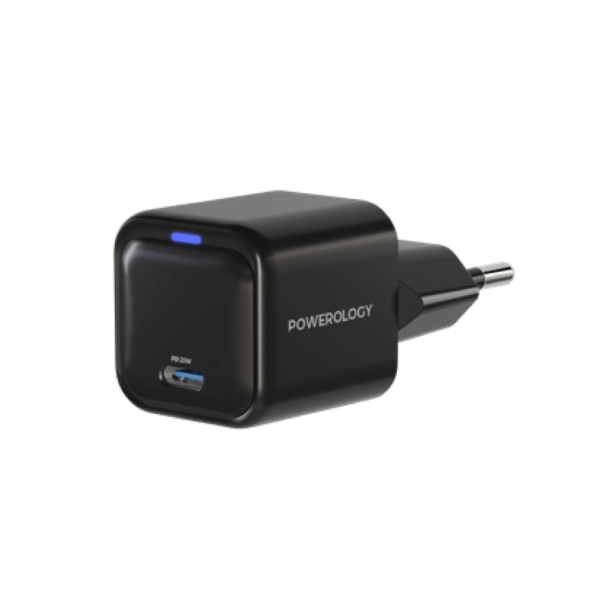 POWEROLOGY PWCUQC015 Ultra-Compact 20W Gan PD Charger EU