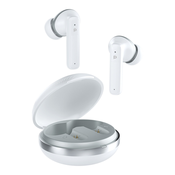 POWEROLOGY PWLAU006WH Quad ENC True- Wireless Earbuds