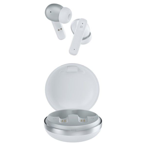 POWEROLOGY PWLAU006WH Quad ENC True- Wireless Earbuds