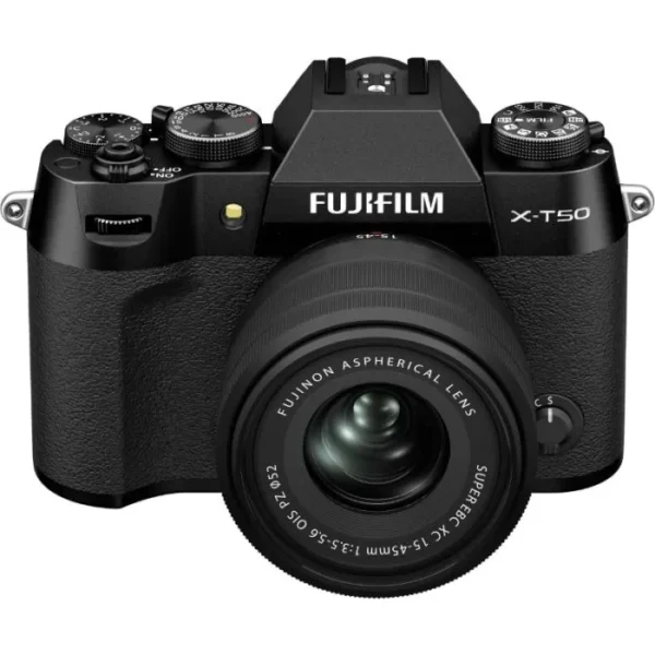 Fujifilm X-T50 with 15-45mm Lens and Accessories Kit (Black)