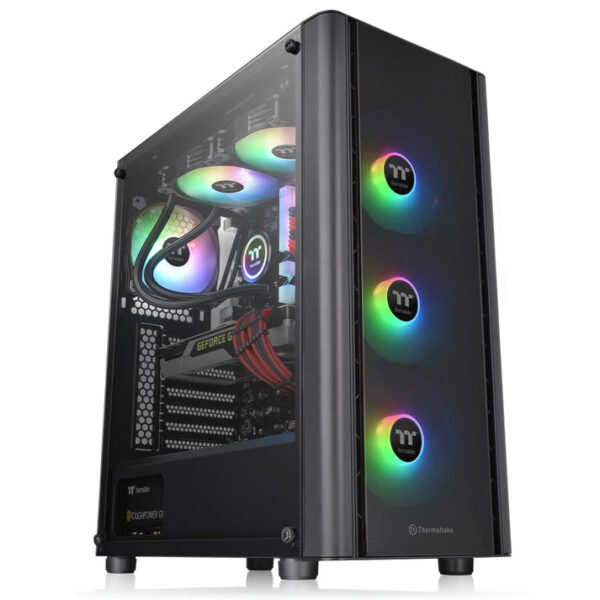 Thermaltake V250 Tempered Glass ARGB Black Gaming Case