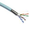 Excel 100-219 Solid Cat6A Cable U/UTP 23AWG LSOH CPR Euroclass Dca 500 m Reel Aqua
