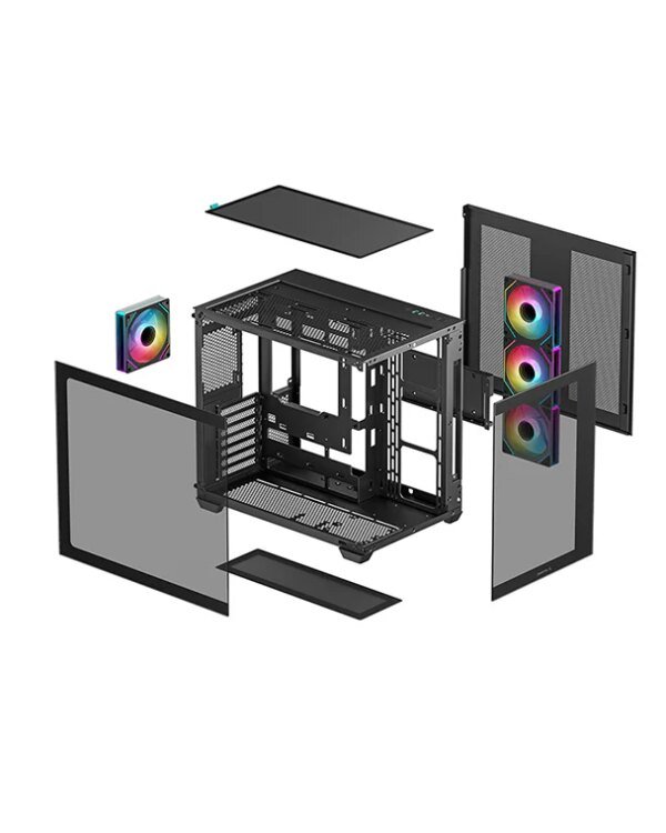 DeepCool CG530 4F Mid-Tower TG ATX Black Gaming Case