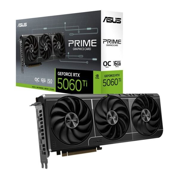 Asus Prime GeForce RTX 5060 Ti 16GB GDDR7 OC Edition DLSS 4 Graphics Card