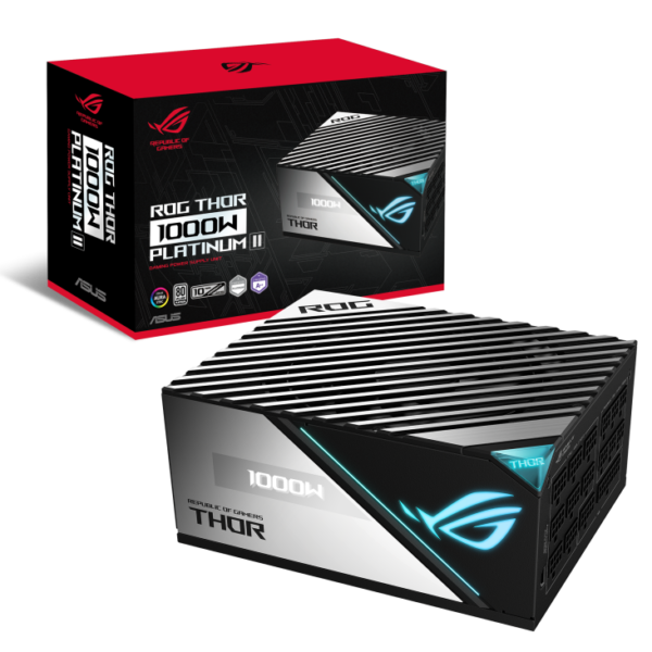 Asus ROG THOR 1000W P2 ATX With Aura Sync & OLED Display, 1000W Power, 80 Plus Platinum II Power Supply