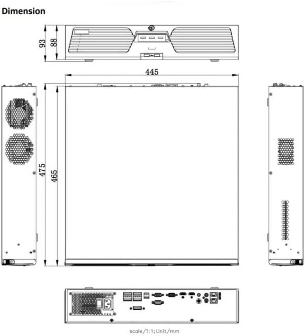 Hikvision M Series DS-9664NI-M8 64-Channel 8K NVR (No HDD)