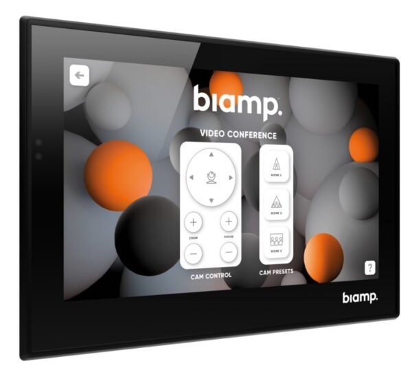 Biamp Apprimo Touch 7 7-inch, touch enabled control panel, Black