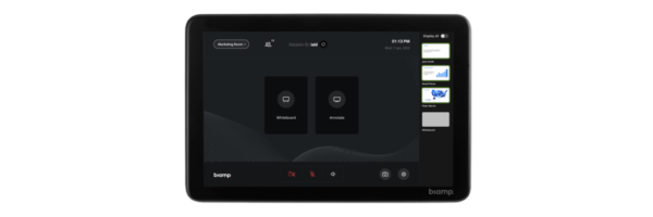 Biamp Touch 8 Max Control panel for the MAX Connect BYOM room solution