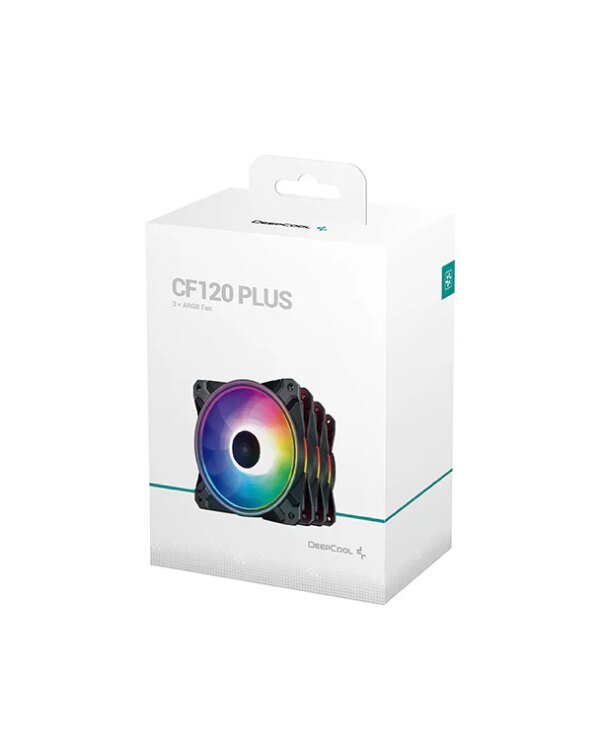 DeepCool CF120 Plus 3 Pack RGB 120mm Fans Black