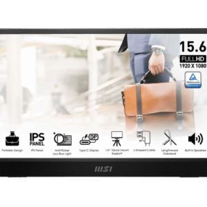 Msi Pro MP161 E2U 15.6" Full HD Portable Monitor Black