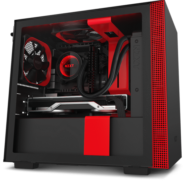 NZXT H210 Mini-ITX PC Black/Red Gaming Case