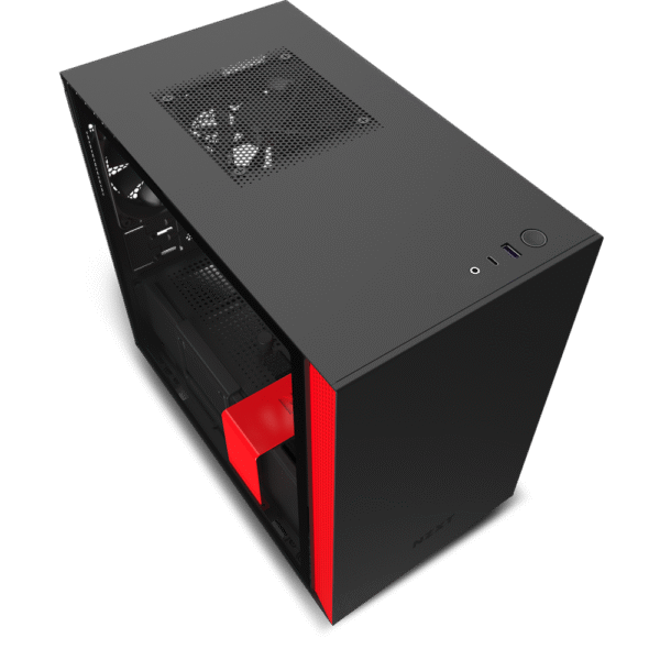 NZXT H210 Mini-ITX PC Black/Red Gaming Case