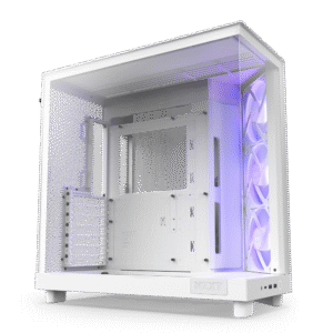 NZXT H6 Flow RGB Compact Dual-Chamber Airflow Mid-Tower ATX Gaming Case White