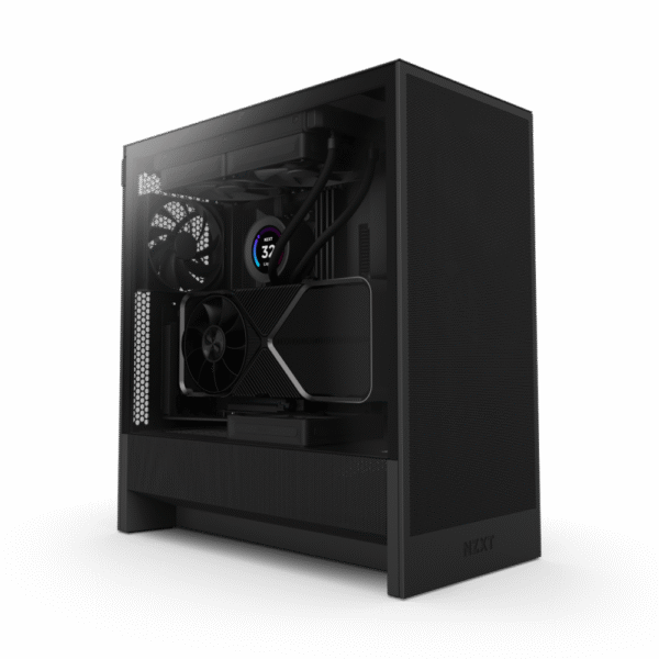 NZXT H5 Flow Compact ATX Mid-Tower Airflow Black Gaming Case