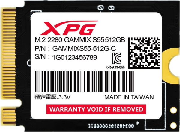 XPG GAMMIX SGAMMIXS55-2T-C S55 2TB PCIe Gen4x4 M.2 5000/32000 SSD