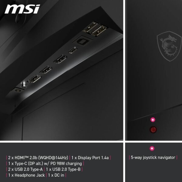 Msi MPG 275CQRXFDE 27 Inch 1440p Monitor