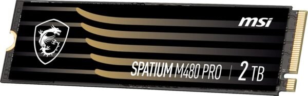 MSI Spatium S78-440Q600-P83 M480 Pro PCIe 4.0 NVMe M.2 2TB SSD