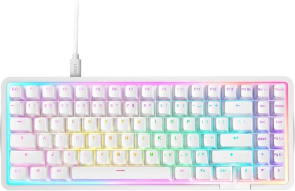 Nzxt Function Elite MiniTKL Wired Magnetic RGB Gaming Keyboard  White