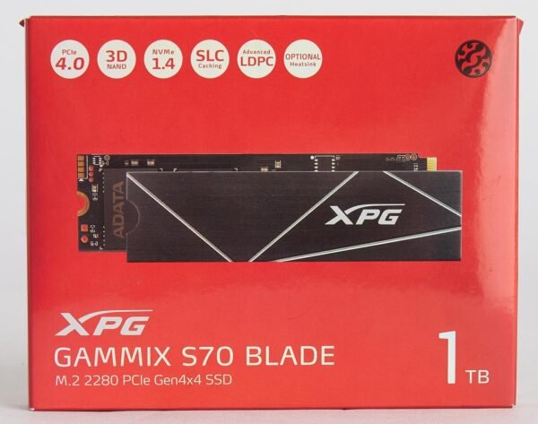XPG GAMMIX AGAMMIXS70B-1T-CS S70 BLADE 1TB PCIe Gen4x4 M.2 SSD