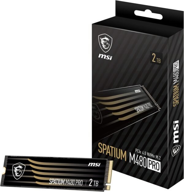 MSI Spatium S78-440Q600-P83 M480 Pro PCIe 4.0 NVMe M.2 2TB SSD