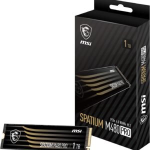 MSI Spatium S78-440L1G0-P83 M480 Pro PCIe 4.0 NVMe M.2 1TB SSD
