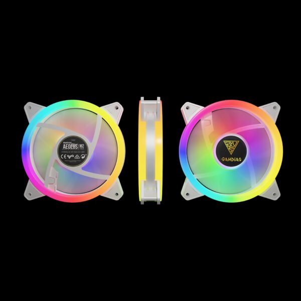 Gamdias AEOLUS M2 1204R Elite 3-Pack 120mm RGB Cooling Fan