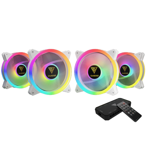 Gamdias AEOLUS M2 1204R Elite 3-Pack 120mm RGB Cooling Fan