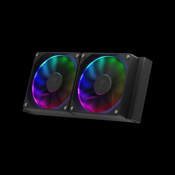 Gamdias GD-CHIONE-P3-240U Chione P3-240U Liquid Cooler, IPS LCD Display, PNG/GIF/JPG Background, 240mm Radiator, Copper Base Plate