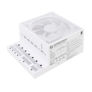 Lian Li Edge L-Shape Fully Modular Power Supply 1300W 80 Plus Platinum Certification Power Supply White