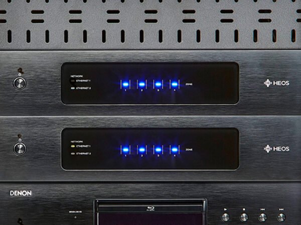 Denon HEOS Drive HS2 Multi-Zone Amplifier with HEOS Built-In, 4-Zone Audio Streaming & Alexa Compatibility - Black