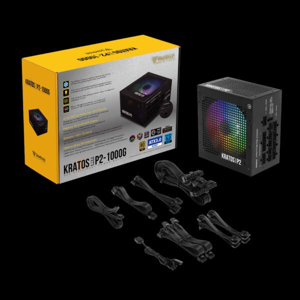 Gamdias KRATOS P2 1000G Gold 1000W Fully Modular Power Supply