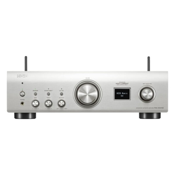 Denon PMA900HNESPE2 Integrated Network Amplifier with 85W per Channel, HEOS Built-In, Bluetooth & High-Resolution Audio  Silver
