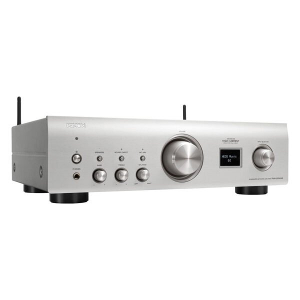 Denon PMA900HNESPE2 Integrated Network Amplifier with 85W per Channel, HEOS Built-In, Bluetooth & High-Resolution Audio  Silver