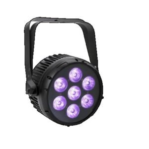 Stellar Par 120 RGBWA+UV Slim LED Wash Light  7×15W 6-in-1 LEDs, 25° Beam, Indoor Stage Lighting, IP20