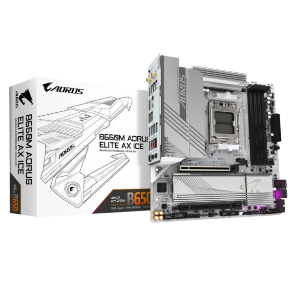 Gigabyte B650M A ELITE AX ICE Motherboard