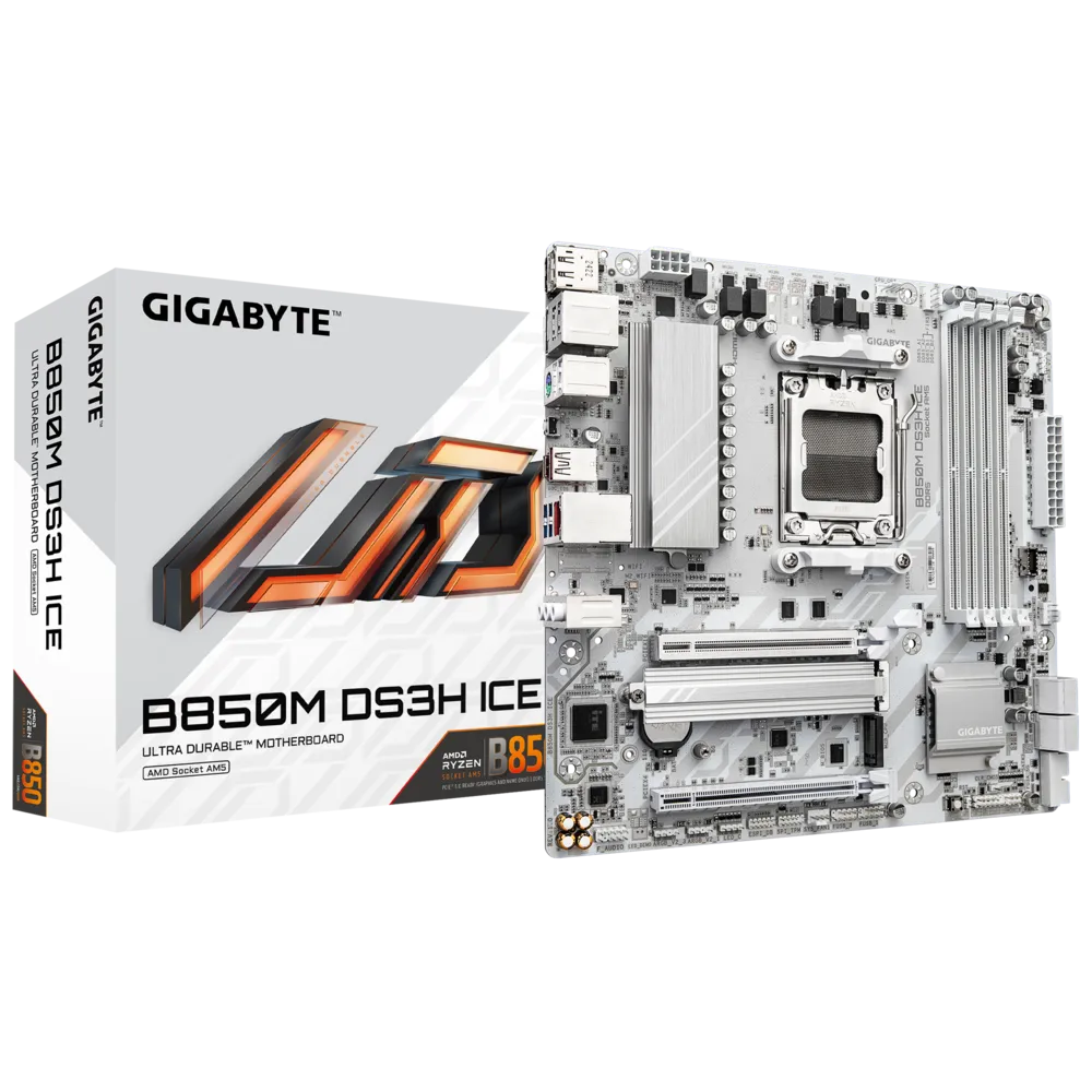 Gigabyte B850M DS3H ICE Motherboard Gigabyte B850M DS3H ICE Motherboard