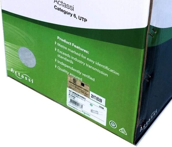 Schneider Electric ACT4P6UCM3RBBU Actassi Cat6 UTP Cable  305 Meter Box