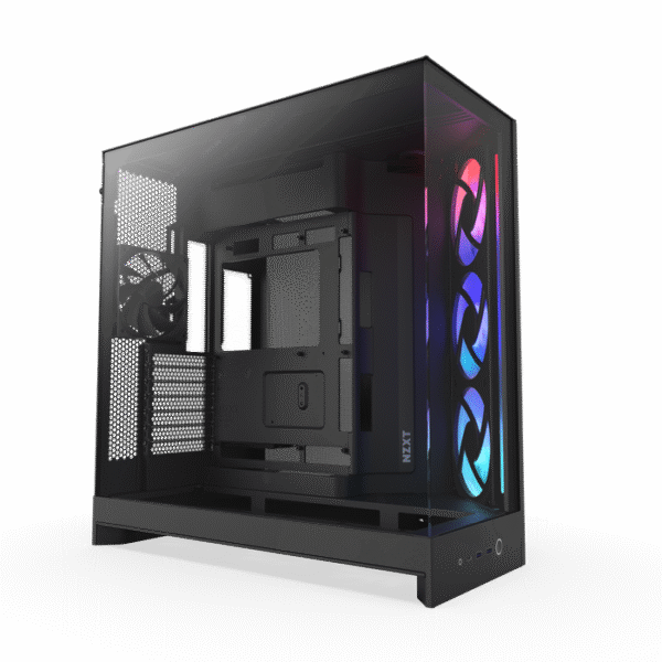 NZXT H9 Flow RGB Dual-Chamber Mid-Tower Gaming Case Black