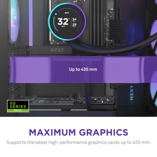 NZXT H9 Flow RGB Dual-Chamber Mid-Tower Gaming Case Black