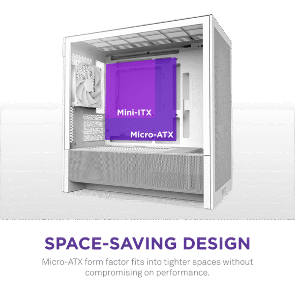 NZXT H3 Flow micro-ATX Mid-tower Gaming Case White