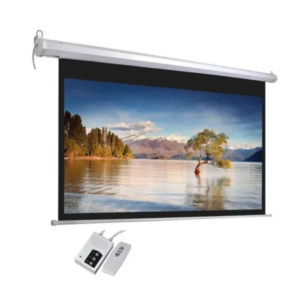I-View E150 150-Inch Motorized Projector Screen 16:10 Widescreen Format, Remote Controlled, Wall/Ceiling Mountable