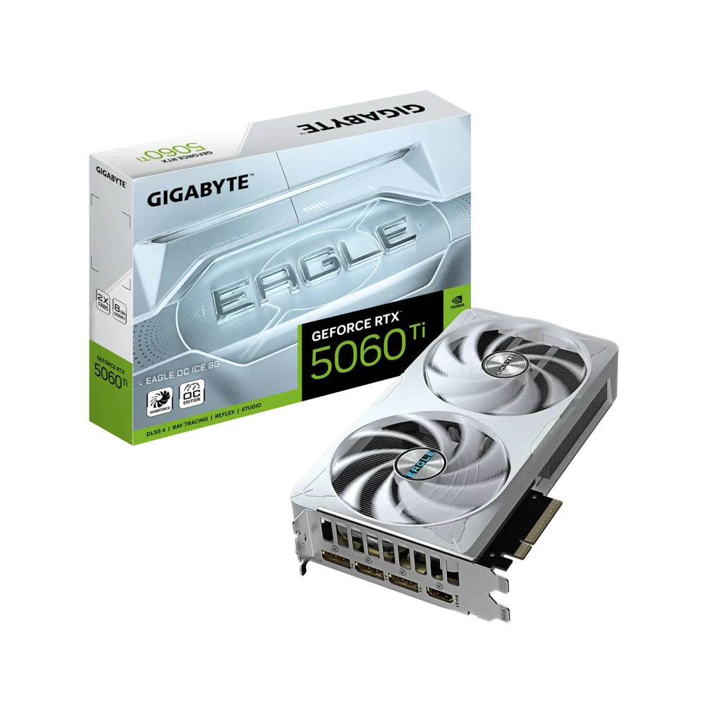 Gigabyte GeForce RTX 5060 Ti EAGLE OC ICE 8GB Graphics Card Gigabyte GeForce RTX 5060 Ti EAGLE OC ICE 8GB Graphics Card