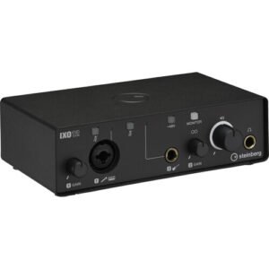 Steinberg IXO12 USB-C Audio Interface (Black) 2-In/2-Out Portable Interface for Recording & Streaming