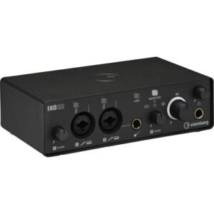 Steinberg IXO22 USB-C Audio Interface (Black) 2-In/2-Out Audio Interface with Dual Mic Preamps for Recording & Streaming