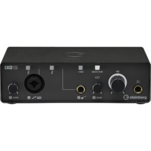 Steinberg IXO12 USB-C Audio Interface (Black) 2-In/2-Out Portable Interface for Recording & Streaming