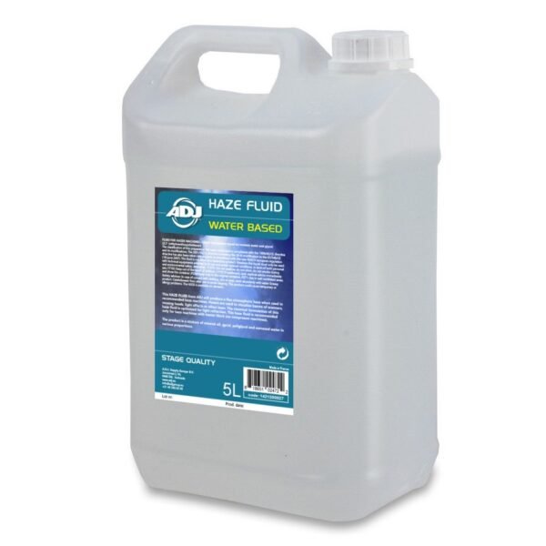 ADJ Water-Based Haze Fluid 5L - Long-Lasting Fog Effect for Stage & Events