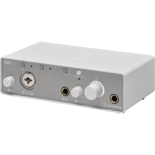 Steinberg IXO12 USB-C Audio Interface (White) 2-In/2-Out Portable Interface for Recording & Streaming