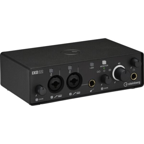 Steinberg IXO22 USB-C Audio Interface Recording Pack (Black) Complete Studio Bundle for Music Production & Streaming
